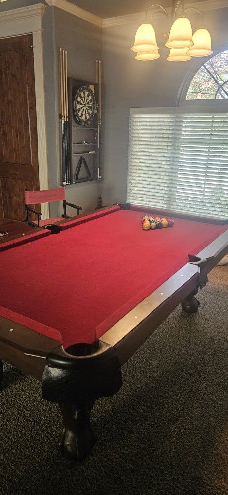 Pool Table w Dart Board
