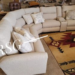Sectional Couch Lay Flat Reclining  Sectional Couch By Catnapped Furniture 💛No Needed Credit Check 💛 $39 Down Payment with Financing2246
