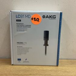 AKG LD81 MD BLACK REFERENCE LIGHTWEIGHT CARDIOID LAVALIER MICROPHONE