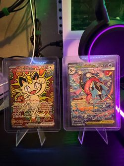 Mega Greninja and Meowth SIRs (READ DESCRIPTION)