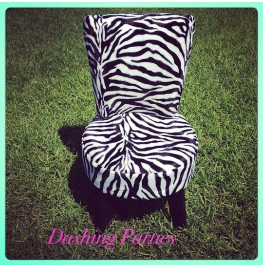 Vanity Chairs For Kids (10 Chairs Zebra And Black)