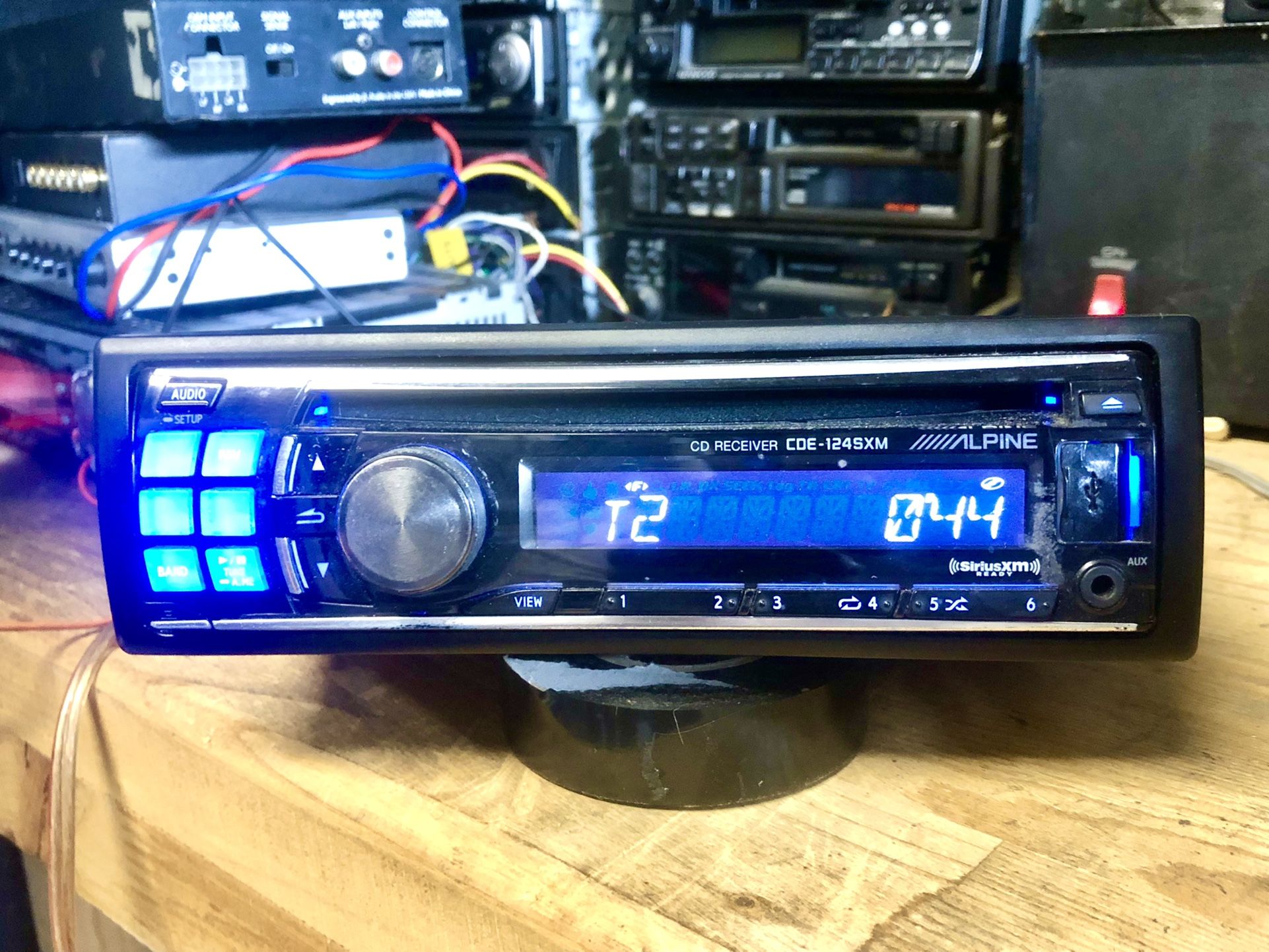 Alpine CDE-124SXM USB Auxiliary CD receiver with included XM tuner