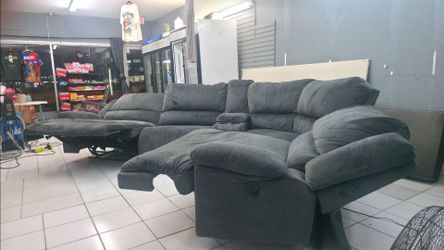Microfiber sectional Recliner |free delivery