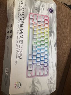 Razer - Huntsman Mini 60% Wired Optical Clicky Switch Gaming Keyboard with Chroma RGB Backlighting - Mercury