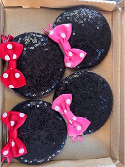 Minnie Mouse Clip In Ears