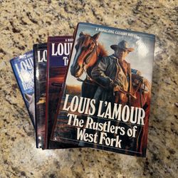 Set Of 4 Louis L’Amour Hopalong Cassidy Hardcover Books