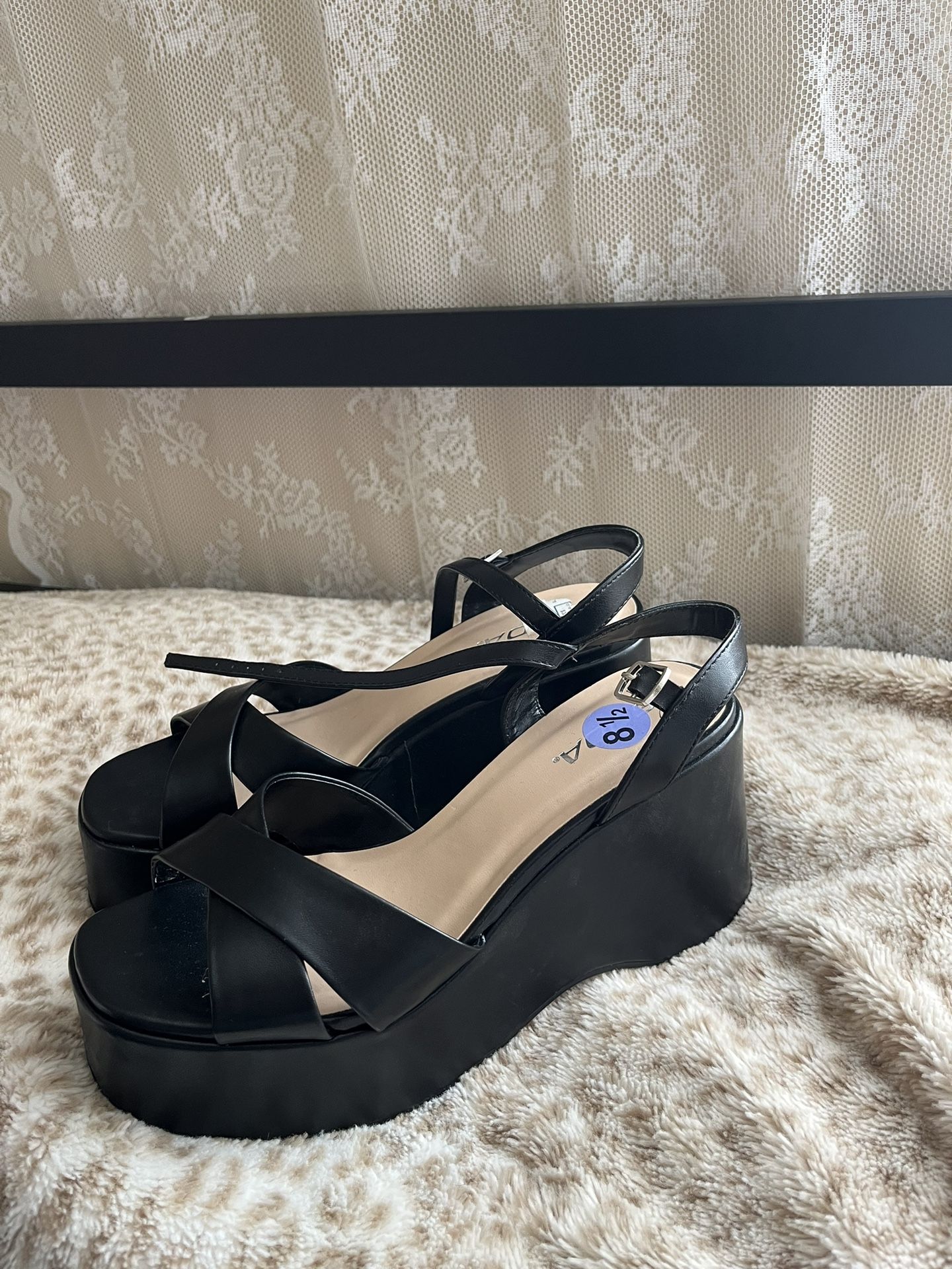 Black Platform Heels 