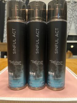 Believe Beauty Sinful Act Cologne Body Spray 3-Pack