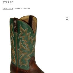 Men's Twisted X Work Boots Size 9.5 D