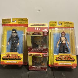 SET OF 4 NEW MY HERO ACADEMIA ACTION FIGURES 
