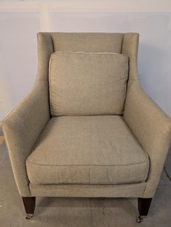 Luxurious Light Beige Club Chair by Baker Furniture