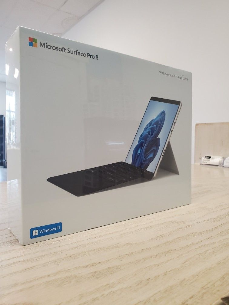Microsoft Surface Pro 8 Laptop With Keyboard Brand New - $1 DOWN TODAY, NO CREDIT NEEDED