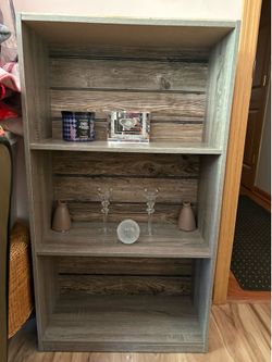 Book shelves or display of collectibles