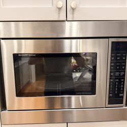 1.5 cu. ft. 900W Sharp Stainless Steel Carousel Convection + Microwave Oven