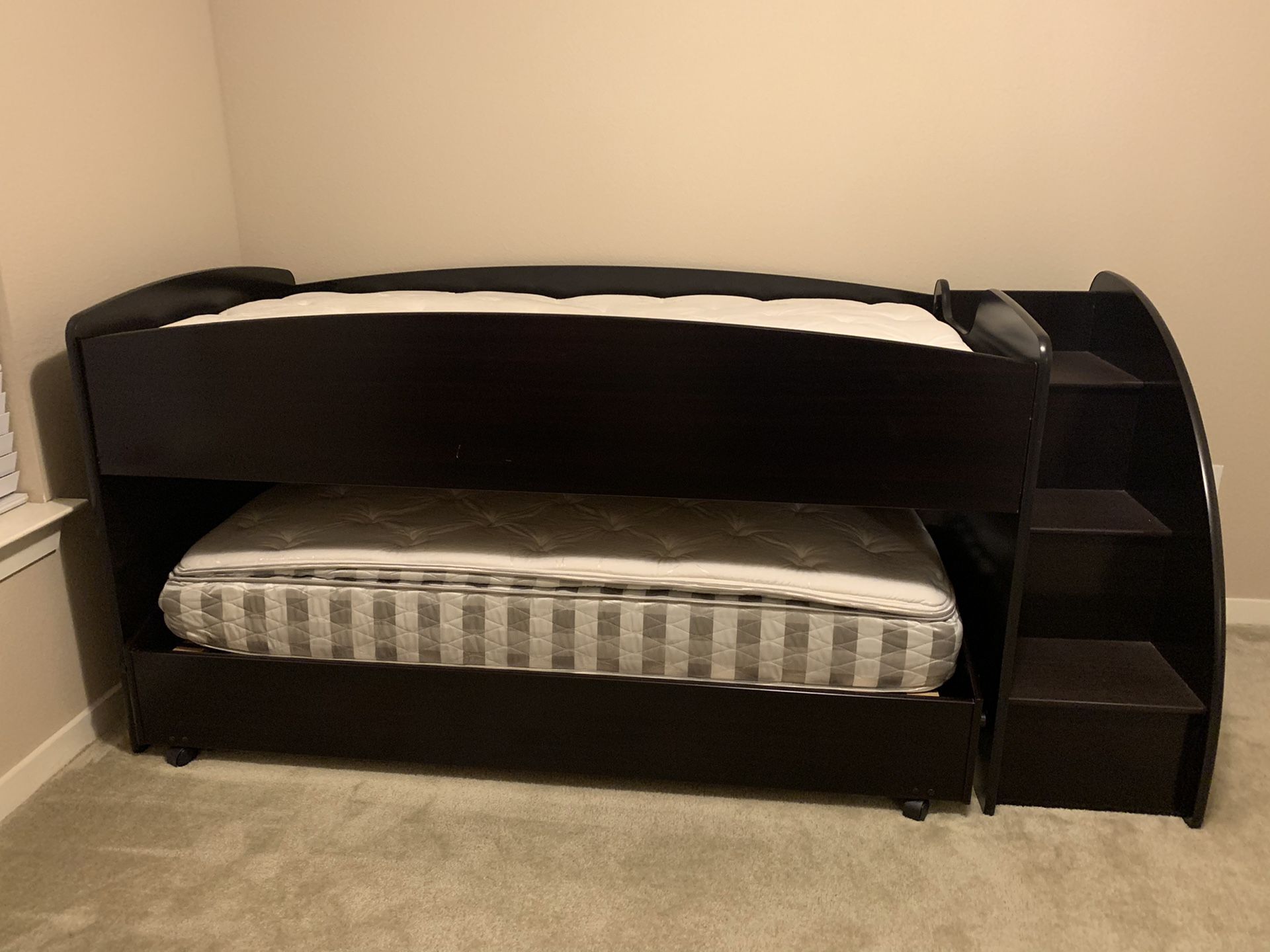 Bunk bed with storage and trundle bed for Sale in San Antonio, TX OfferUp