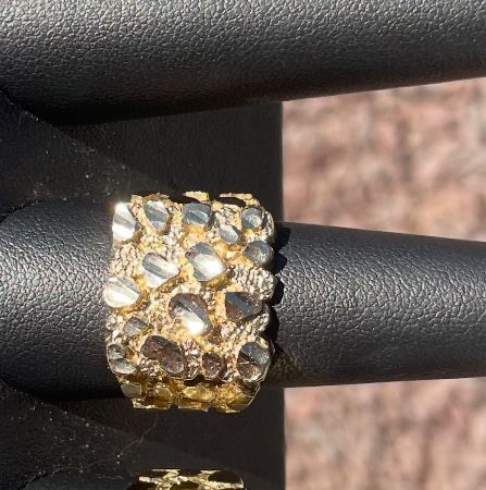 Big 10k Nugget Ring