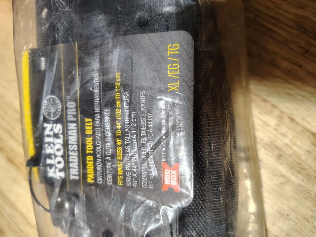 New Klein Tradesman Pro Padded Tool Belt XL Mod Box 