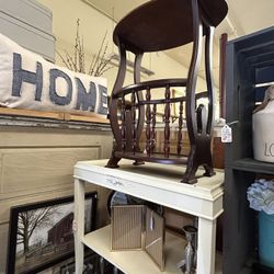 Vintage Set of 2 Side Tables with Magazine/Book Storage