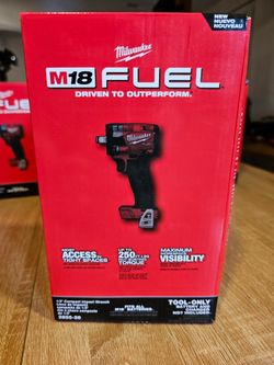 New Milwaukee M18 Fuel 1/2" Compact Impact Wrench