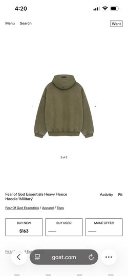 Essentials fear of god hoodie