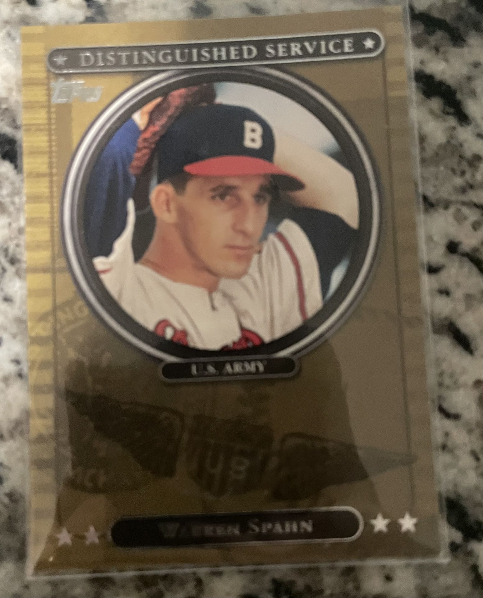 Warren Spahn Distinguished Service 2007 Topps Card #DS22
