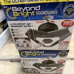 New Beyond Bright 25-Watt LED Lamp Light Bulbs 6500K 3700-Lumens with Built-In Bluetooth Speaker