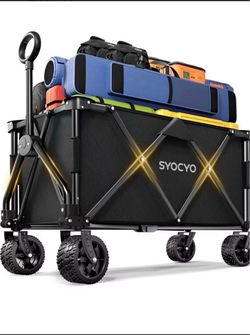 Beach Wagon 420LBS – Heavy Duty Wagons Carts Foldable