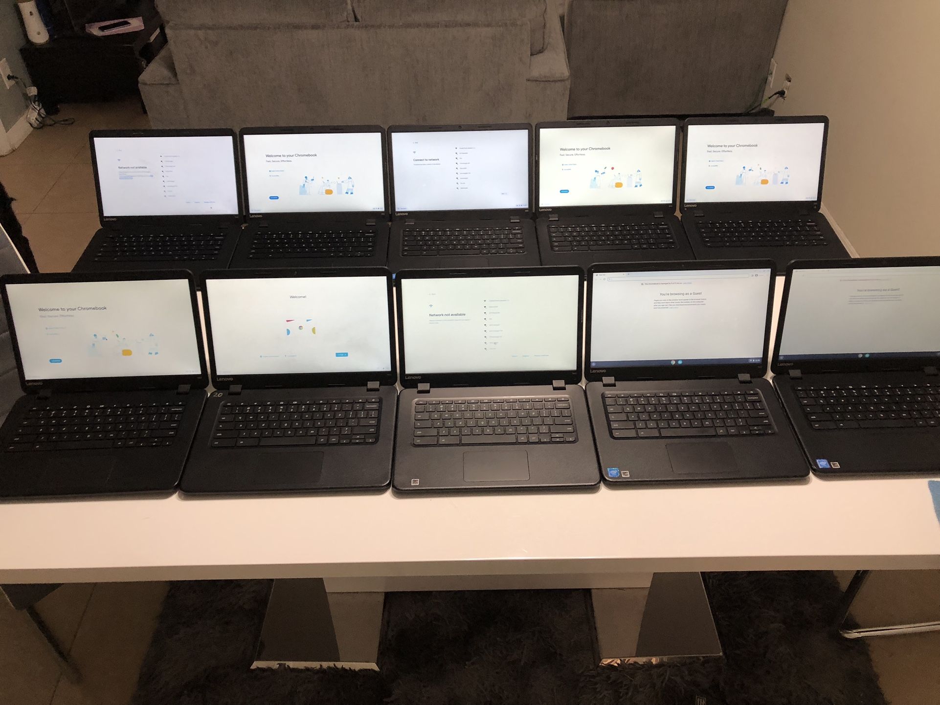 Lot Laptop Lenevo Chromebook