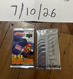 Super Mario 64 Kellog’s Trading Cards Sealed