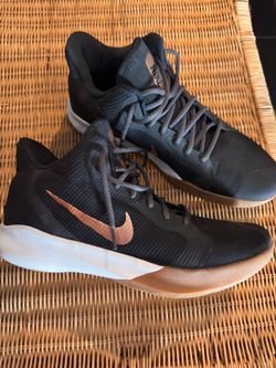 Nike Precision III size 12 Black and Metalic