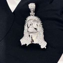 New Custom VVS Lab Diamond Jesus Pendant