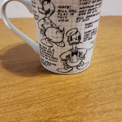2008 Disney D onald Duck Sketch Book Mug