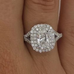 2.25 Ct Tw double Split Shank Diamond Ring