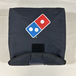 20 inch navy blue Domino's Pizza flap insulated thermal delivery bag heat wave