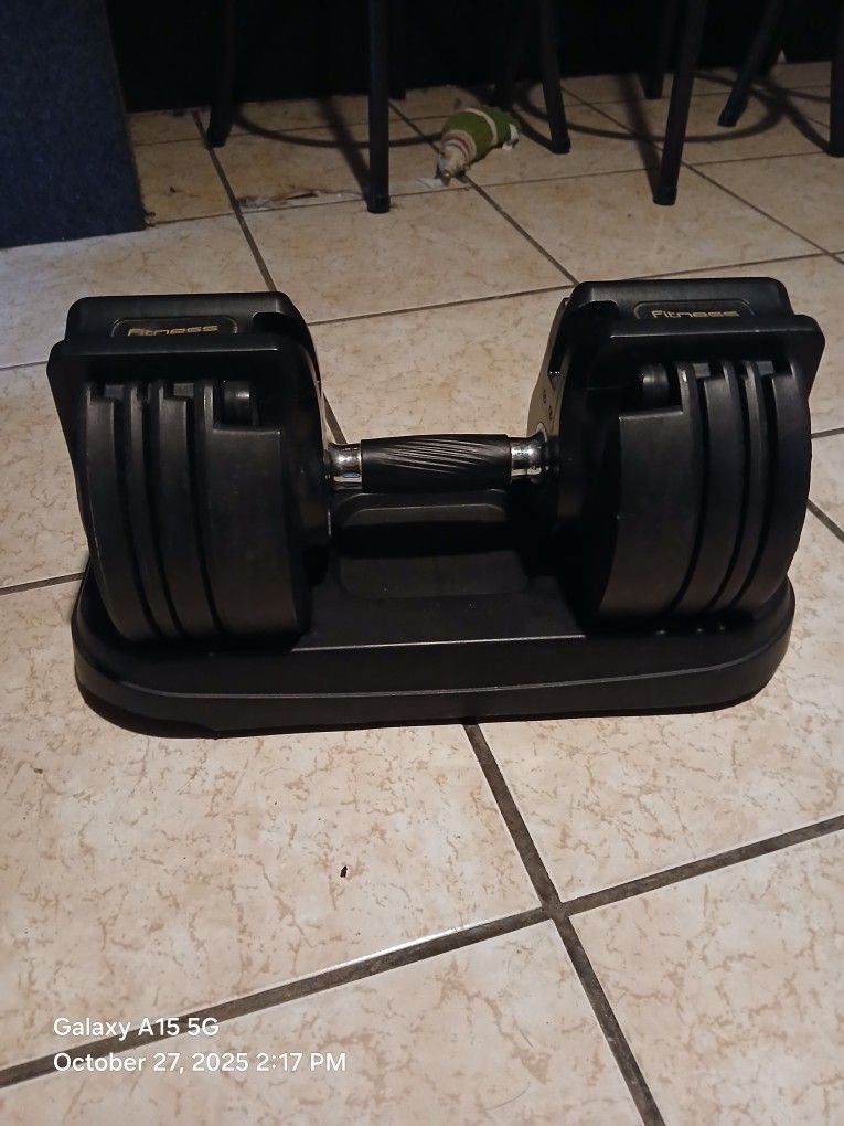 1 Adjustable Dumbbell Or Dumbell 30 Lb. Max $45 Firm! No Lowballers