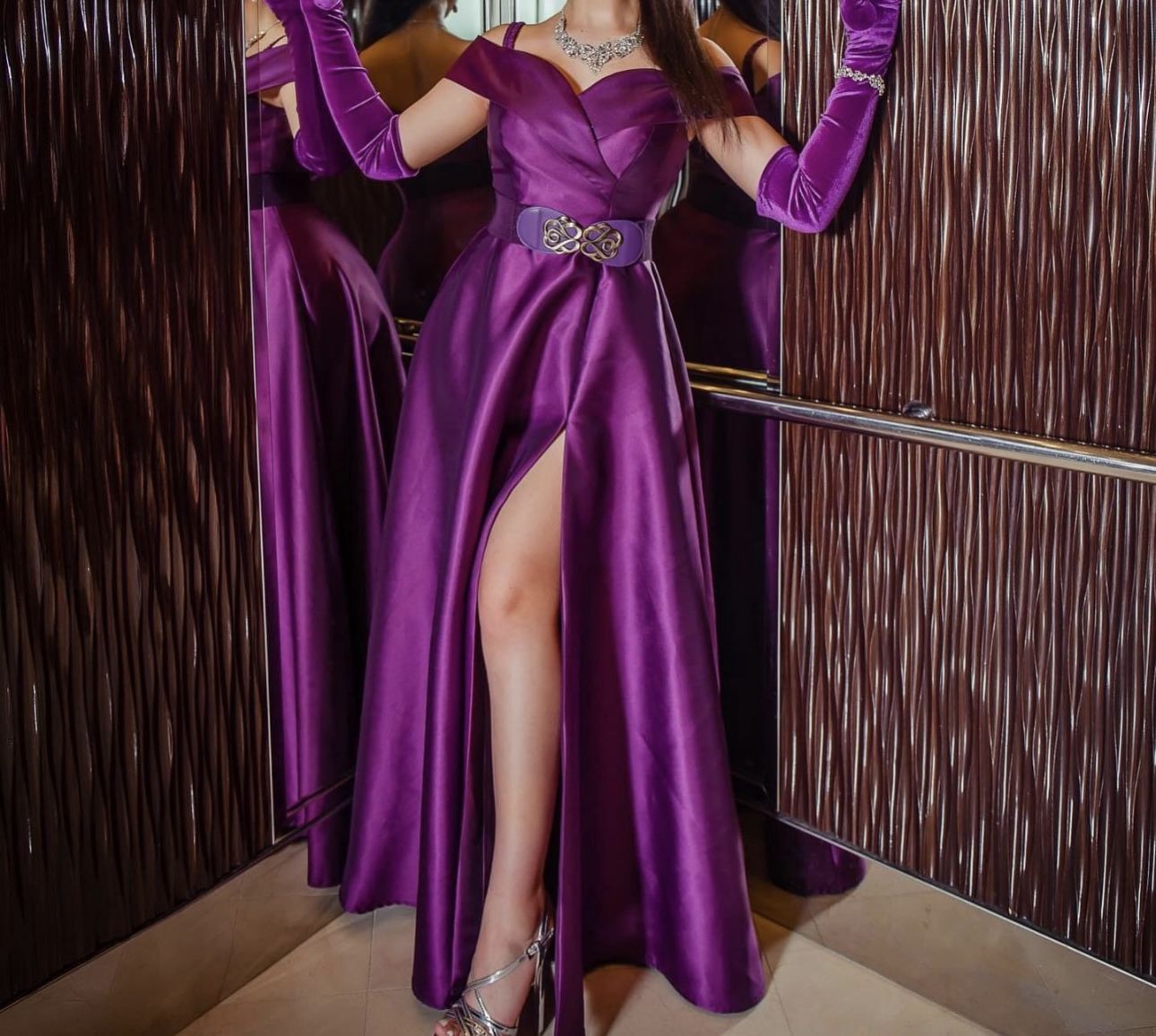 Purple Gown Dress 