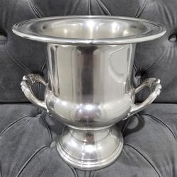 Vintage Newport Gorham Silver Plated Trophy Cup Champagne Chiller Ice Bucket Engraved
