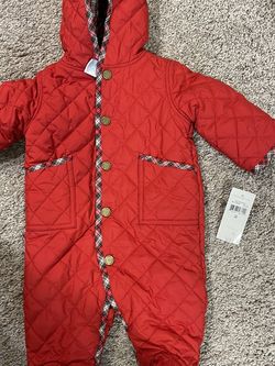 NWT Ralph Lauren Size 3 Month Snowsuit Fleece Lined
