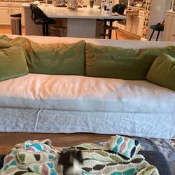 Restoration Hardware Linen & Down Couch