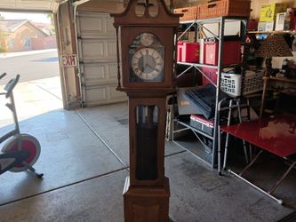 GRAND FATHER CLOCK.