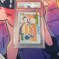 1998 Pokemon Mewtwo #MOVIE 14 Japanese Bandai Carddass Vending Psa 6