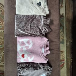 3 Sweaters & 1 Velevt Tutrlenck Xs