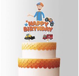 Blippi cake topper