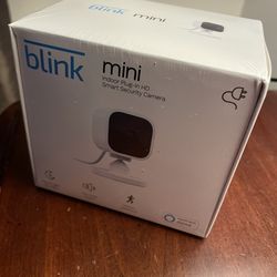 Blink Mini Indoor Plug In HD Smart Security Camera