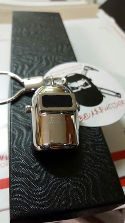 Welding hood keychain. Bottlecap Opener