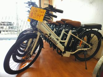 Axiniu Two seater Electric Bike BLK & WHT available | 24" 48V 20AH 350W |  Great for school pickups!!