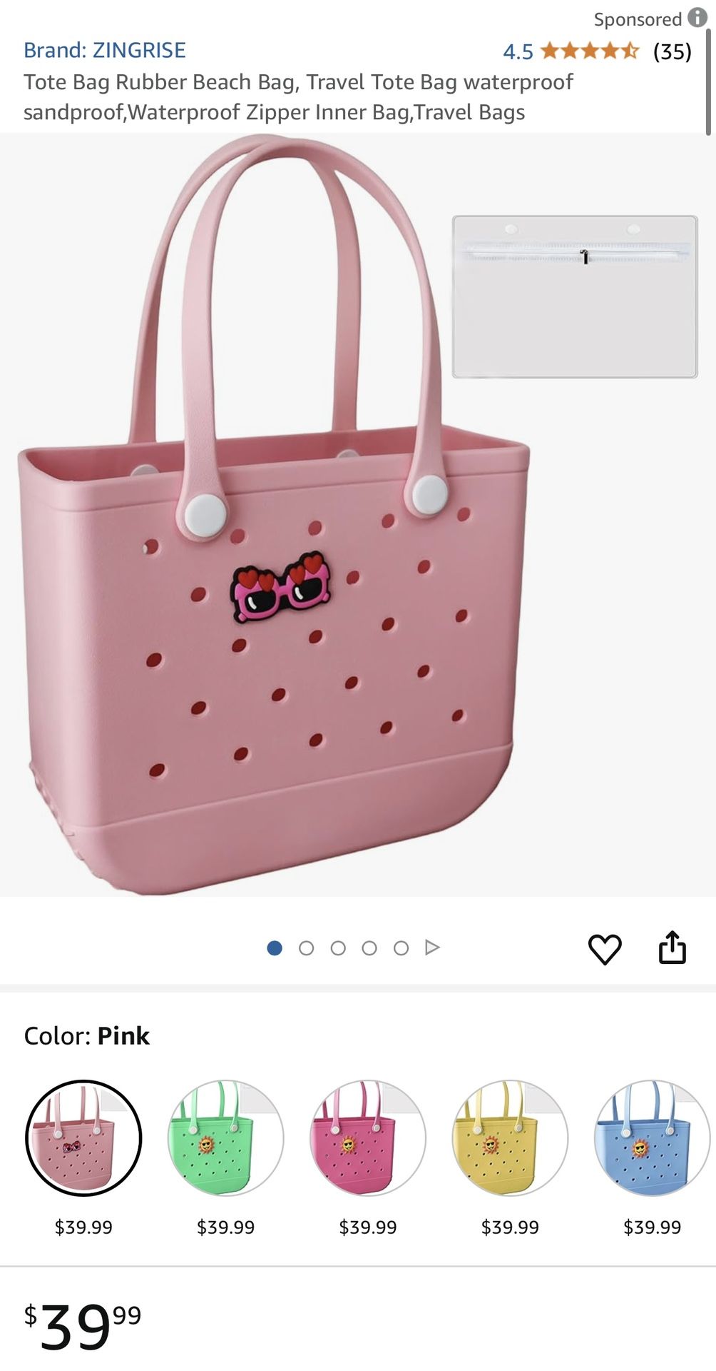 Zingrise Tote Bag
