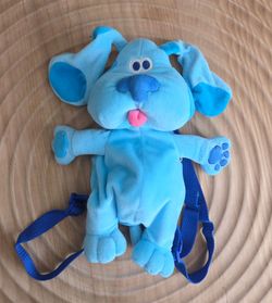 Vintage 1999 Nickelodeon Blue's Clues Plush Dog Backpack