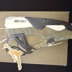 Jordan 4 Olive Green Kids 