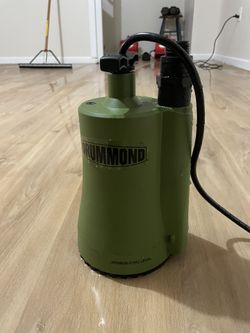 Drummond 1/6 Hp Utility pump Harbor freight